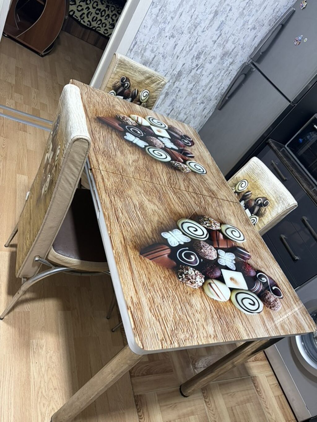 Mətbəx üçün masa satılır yaxşı vəziyyətdədiaçılandı 8 -10 — Mebel, Bakı (2)