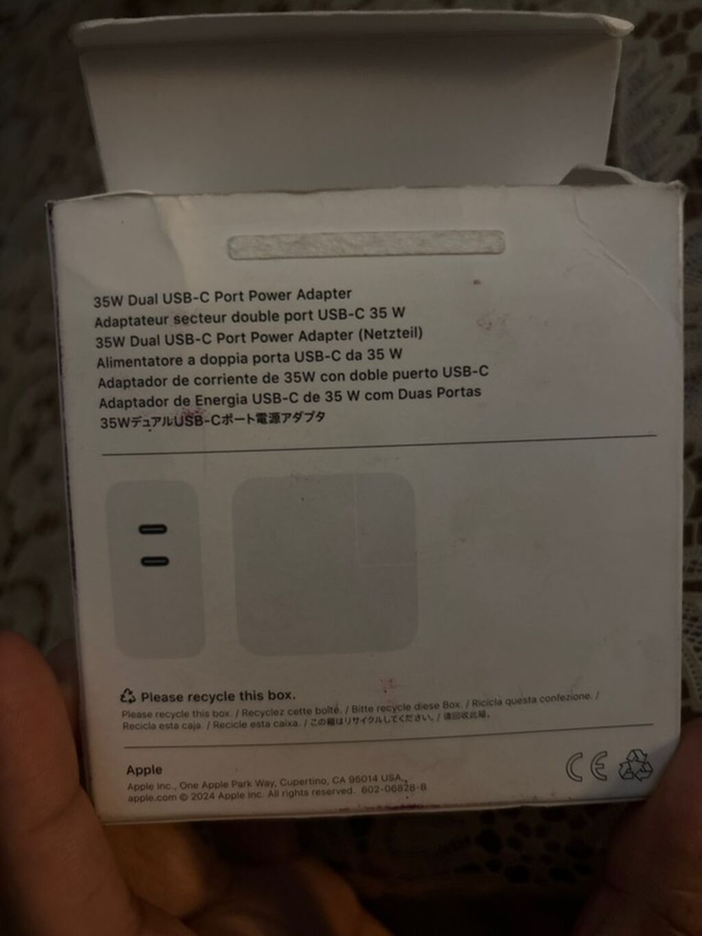 Məhsul: Apple 35W Dual Usb‑c Port Power Adapter Xüsusiyyətlər: - İki — Şarj cihazları, Masazır (2)