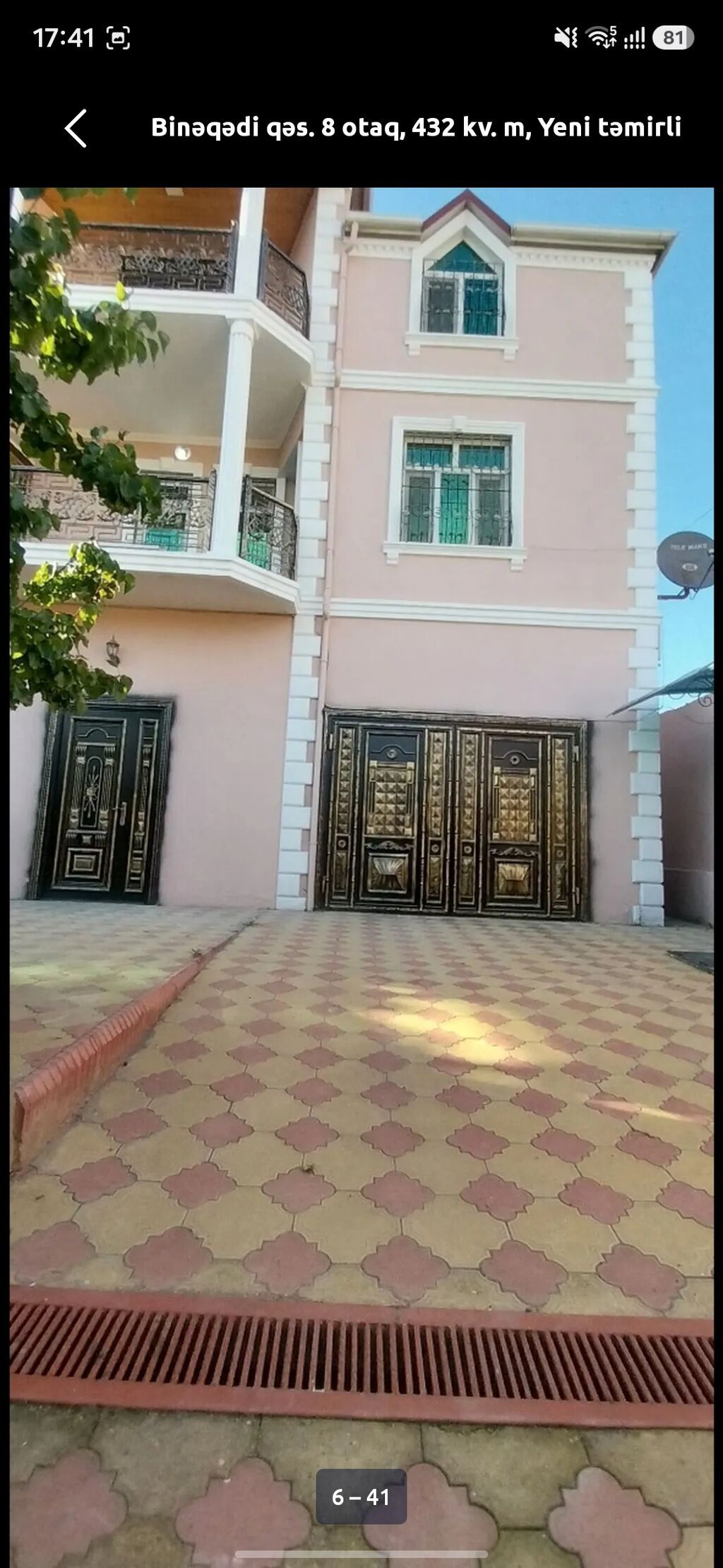 Binəqədi qəsəbəsində 3 mərtəbəli geniş həyət evi. Rayon: Binəqəsi qes — Daşınmaz əmlak, Mehdiabad (6)