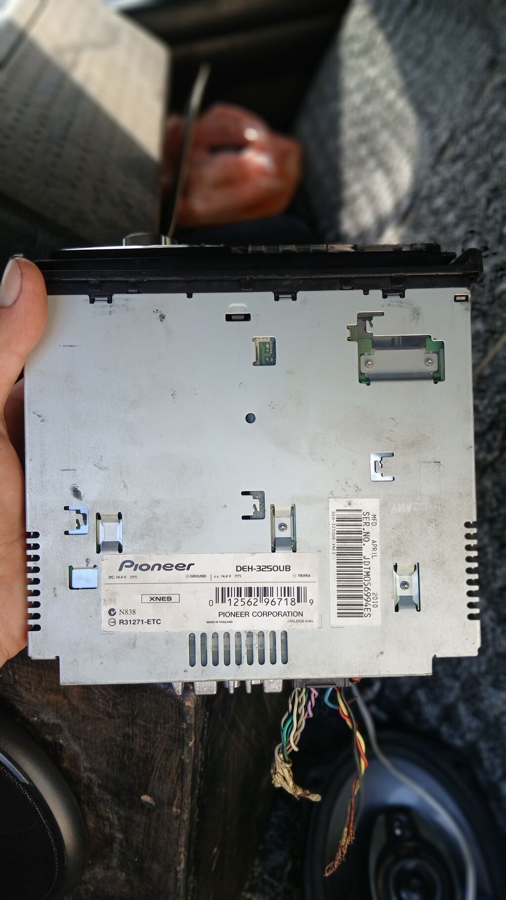 Pioneer DEH-3250UB avtomobil maqnitofonu - Ön panel: böyük səs — Elektronika, Masazır (2)