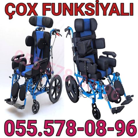 Çox funksiyalı uşaq/böyük üçün təkərli əlil arabası - Tənzimlənən — Bakı