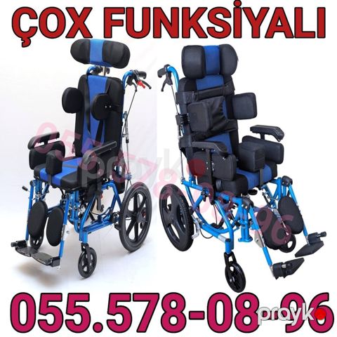 Çox funksiyalı uşaq/böyük üçün təkərli əlil arabası - Tənzimlənən — Bakı
