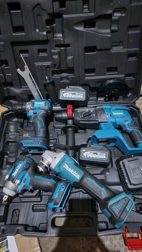Makita markalı akkumulyatorlu elektrik alətləri dəsti Tərkib — Digah