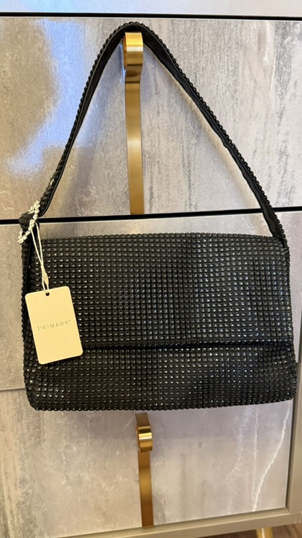 Primark qara çiyin çantası - Model: axşam/parti üslubunda, dikdörtqan — Çantalar, Bakı (2)