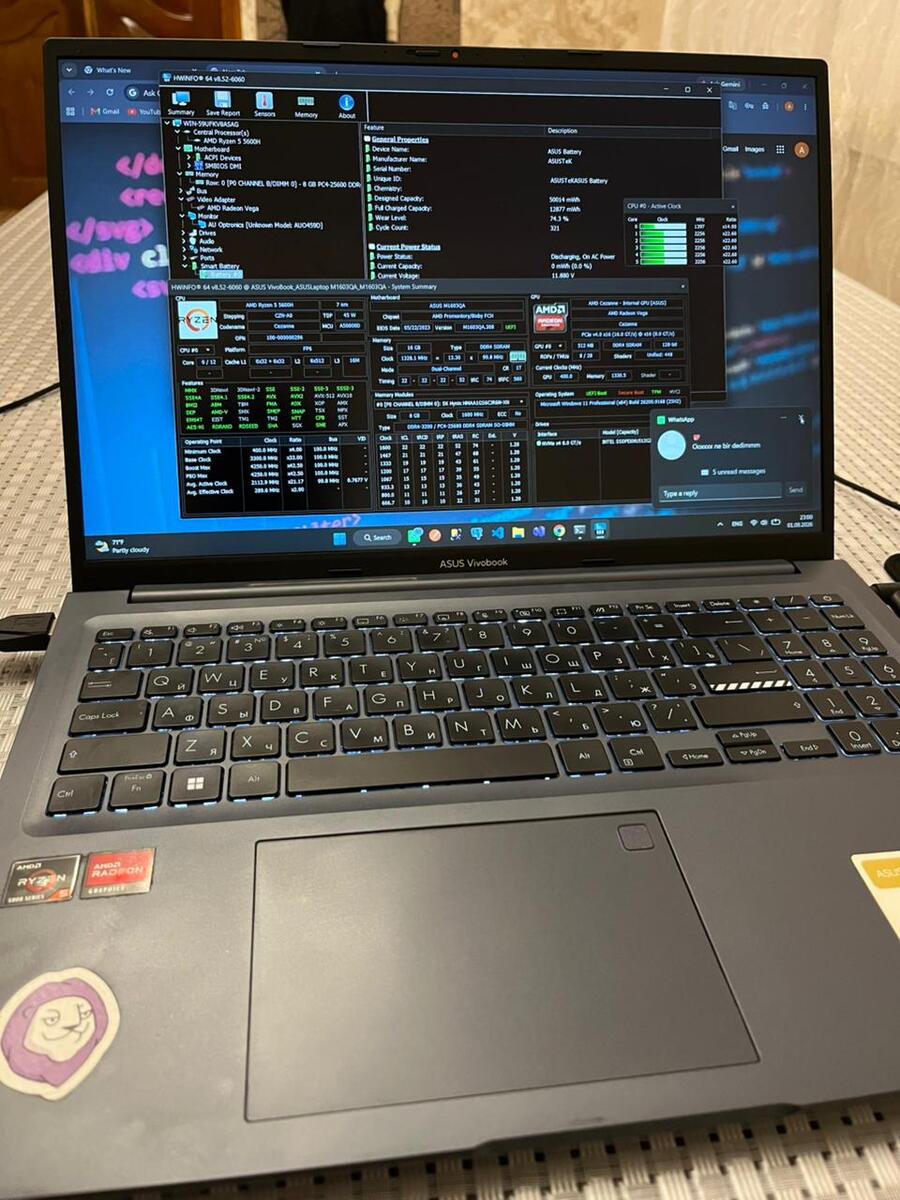 ASUS Vivobook 16 (Ryzen 5 / 16 GB RAM / 512 GB SSD) — Elektronika, Bakı (4)