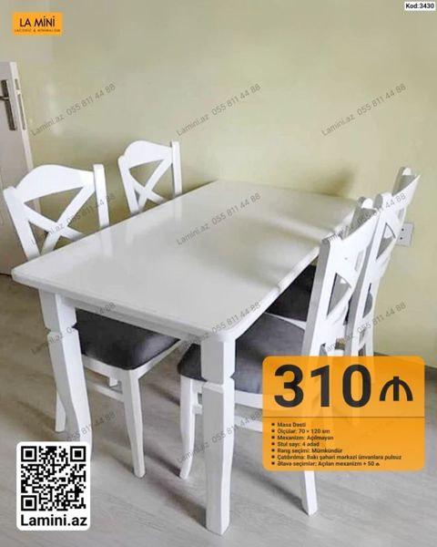 Məhsul: Masa Dəsti (Kod: 3430) - Ölçülər: 70 120 sm - Mexanizm — Bakı