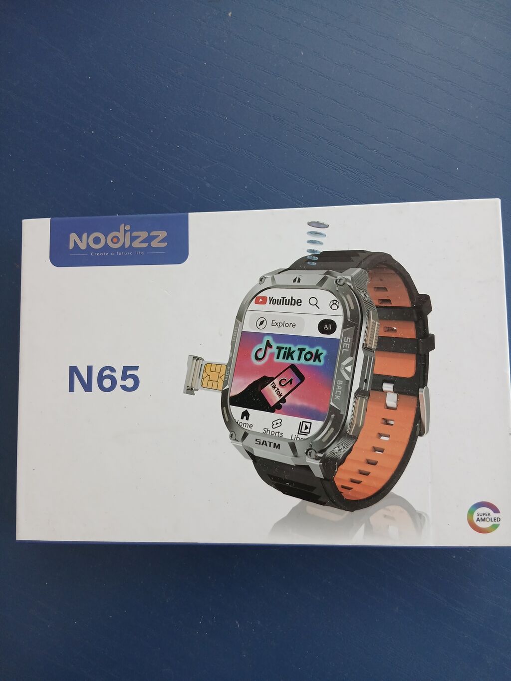 Nodizz N65 ağıllı saat - Ekran: Super AMOLED, toxunuşa həssas, geniş — Aksesuarlar, Digah (2)