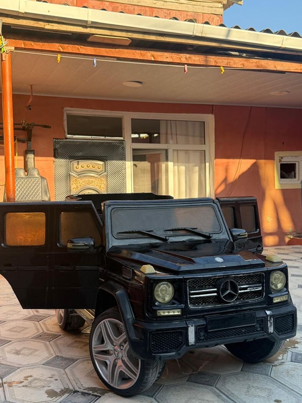 Uşaq elektro avtomobili – Mercedes-Benz G65 AMG (qara) — Uşaq avtomobilləri, Digah (4)