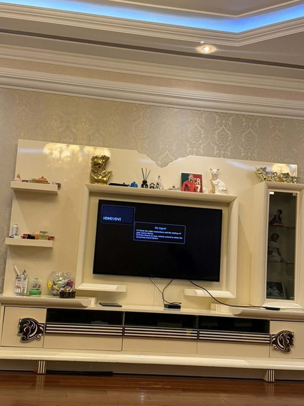 Mebel dəsti – TV stend və divar modulları - Dizayn: Krem rəngli — Mebel, Bakı