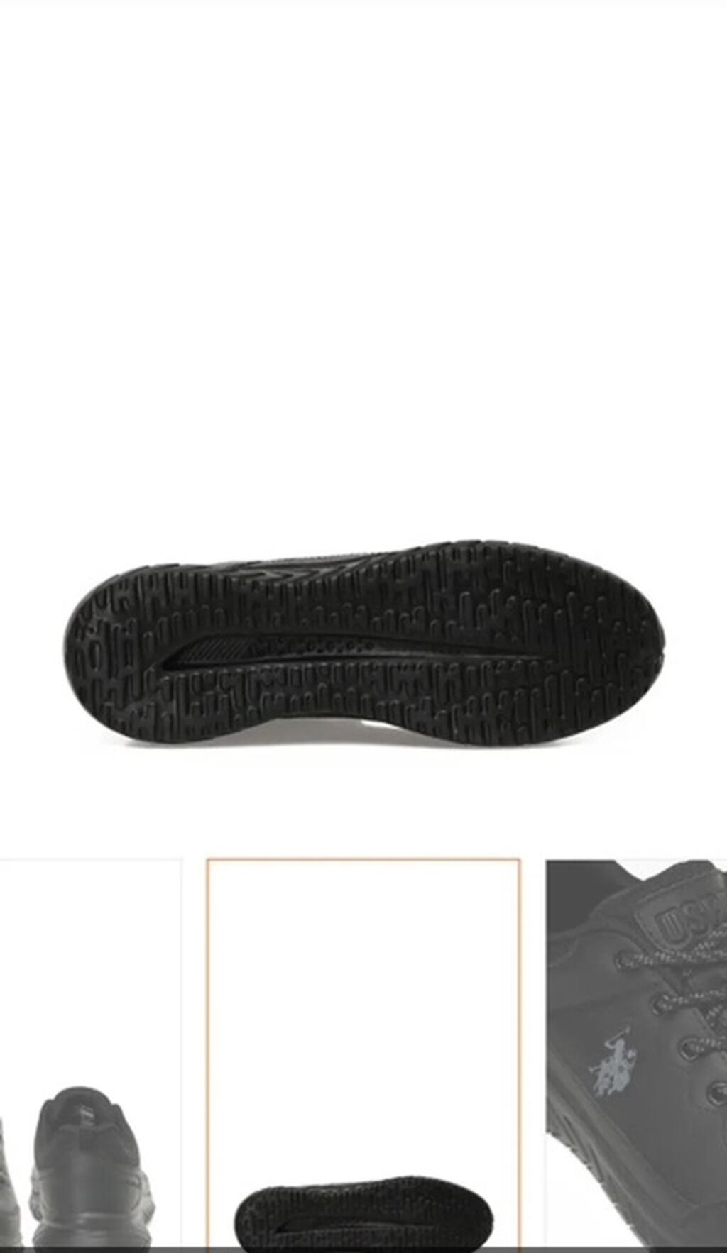 US Polo Assn. kişi idman ayaqqabısı – tam qara - Model: aşağı boğaz — Şəxsi əşyalar, Gəncə (6)