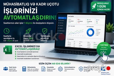 Mühasibatlıq və kadr uçotu üçün avtomatlaşmış modullar — Bakı