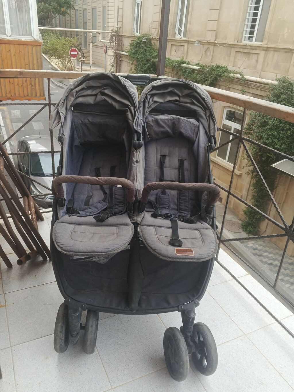 İkiz/iki uşaqlı uşaq arabası – yan‑yana oturacaq - Brend/model: B2G — Uşaq nəqliyyatı, Bakı (2)