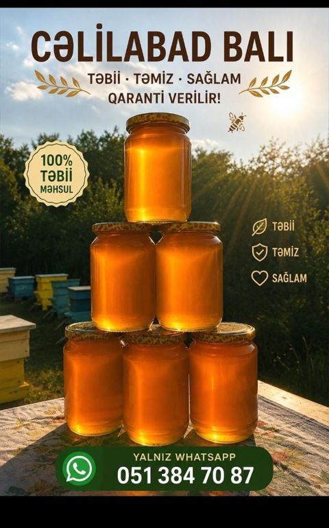 Cəlilabad balı – 100% təbii, təmiz və sağlam məhsul. Arıxanalardan — Bakı
