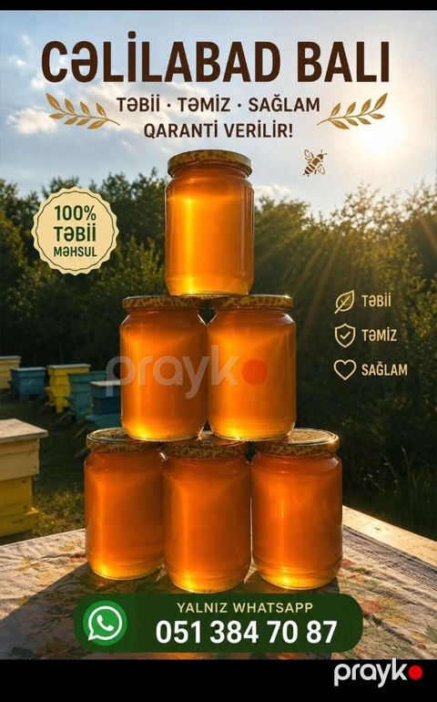 Cəlilabad balı – 100% təbii, təmiz və sağlam məhsul. Arıxanalardan — Bakı