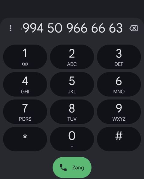Nömrə: 050 509666663 İşlənmiş — Bakı