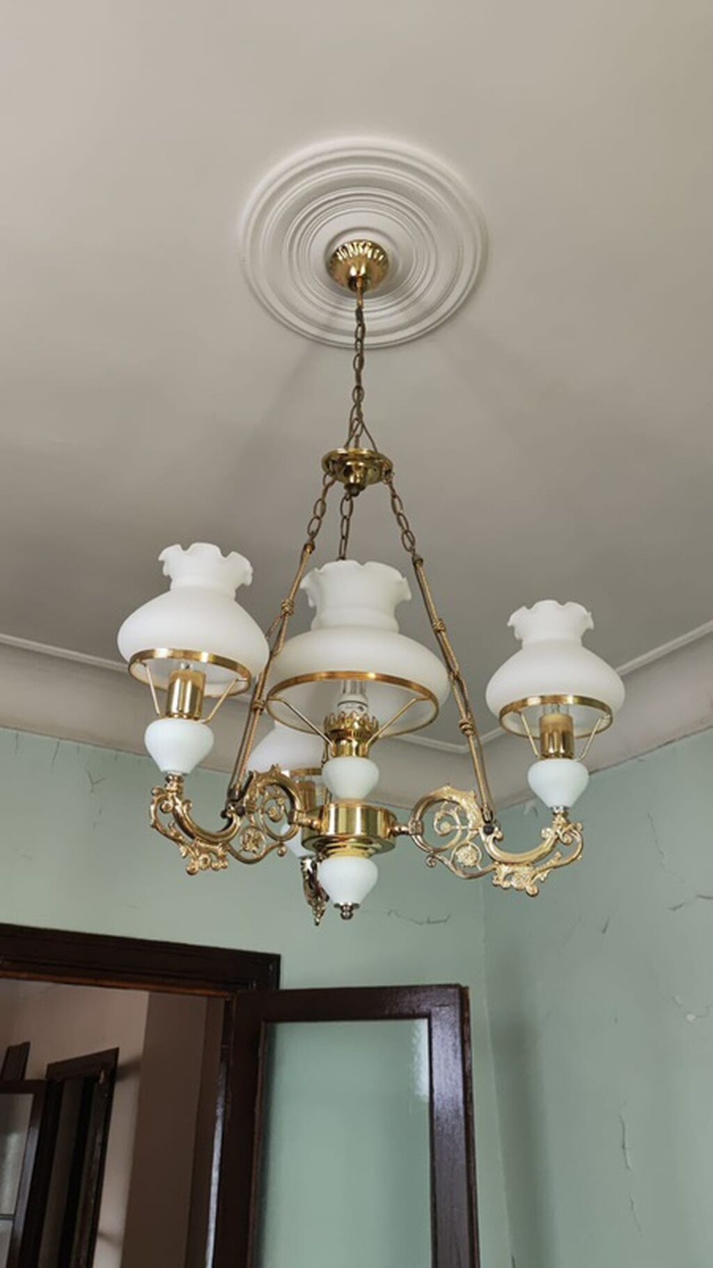 Çılçıraq, 6 lampa, Şüşə — İşıqlandırma, Bakı (3)
