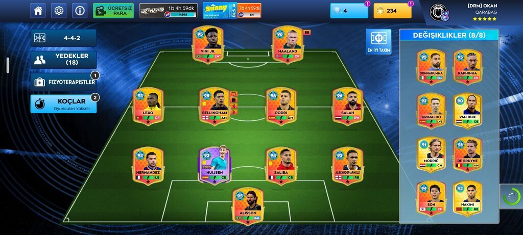 Top Eleven/menecer oyunu üçün yüksək reytinqli hesab/squad - Oyun — İdman, hobi, istirahət, Bakı (3)