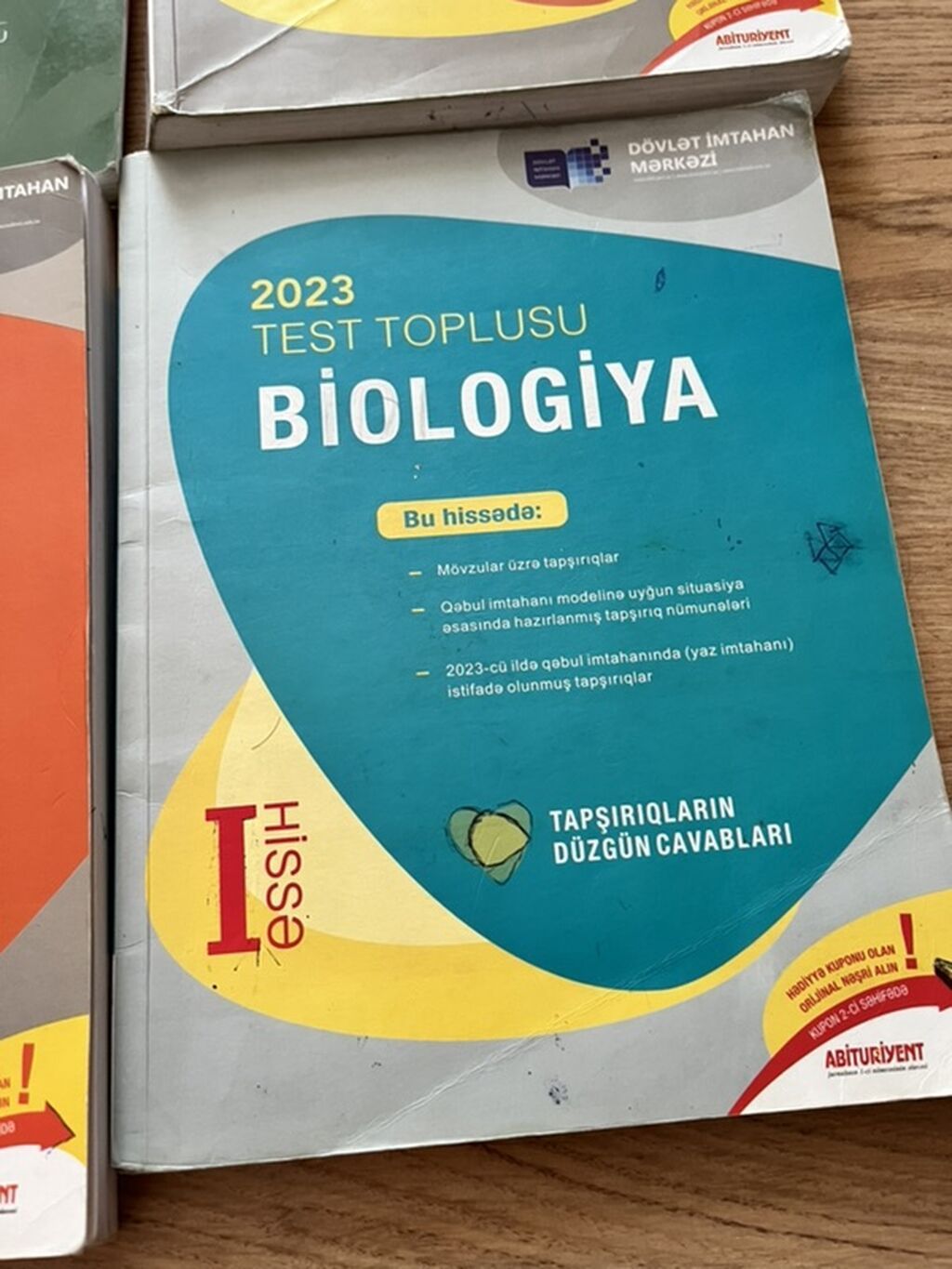 Məhsul: Abituriyentlər üçün Kimya və Biologiya test vəsaitləri paketi — Kitablar, Bakı (5)