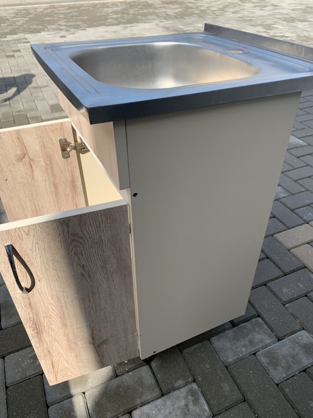 Mətbəx moydadırı – paslanmayan polad lavabo ilə - Üst hissə — Mətbəx mobilyası, Bakı (4)