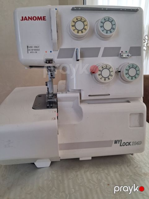 Orjinal Janome MyLock 204D overlok tikiş maşını hec bir problemi