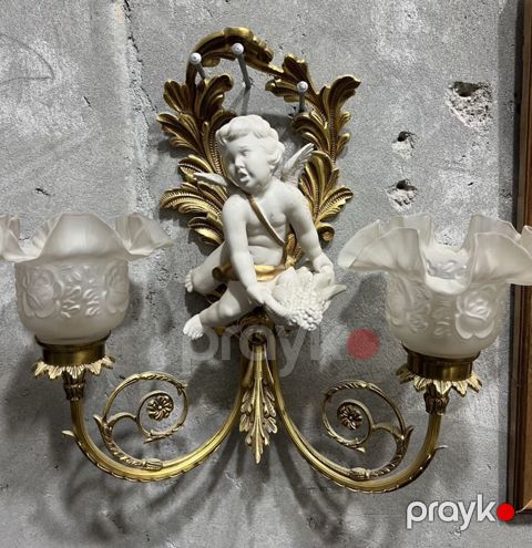 Antik İtaliya İkiqollu divar bra (Cüt)– klassik/rokoko üslubunda — Bakı
