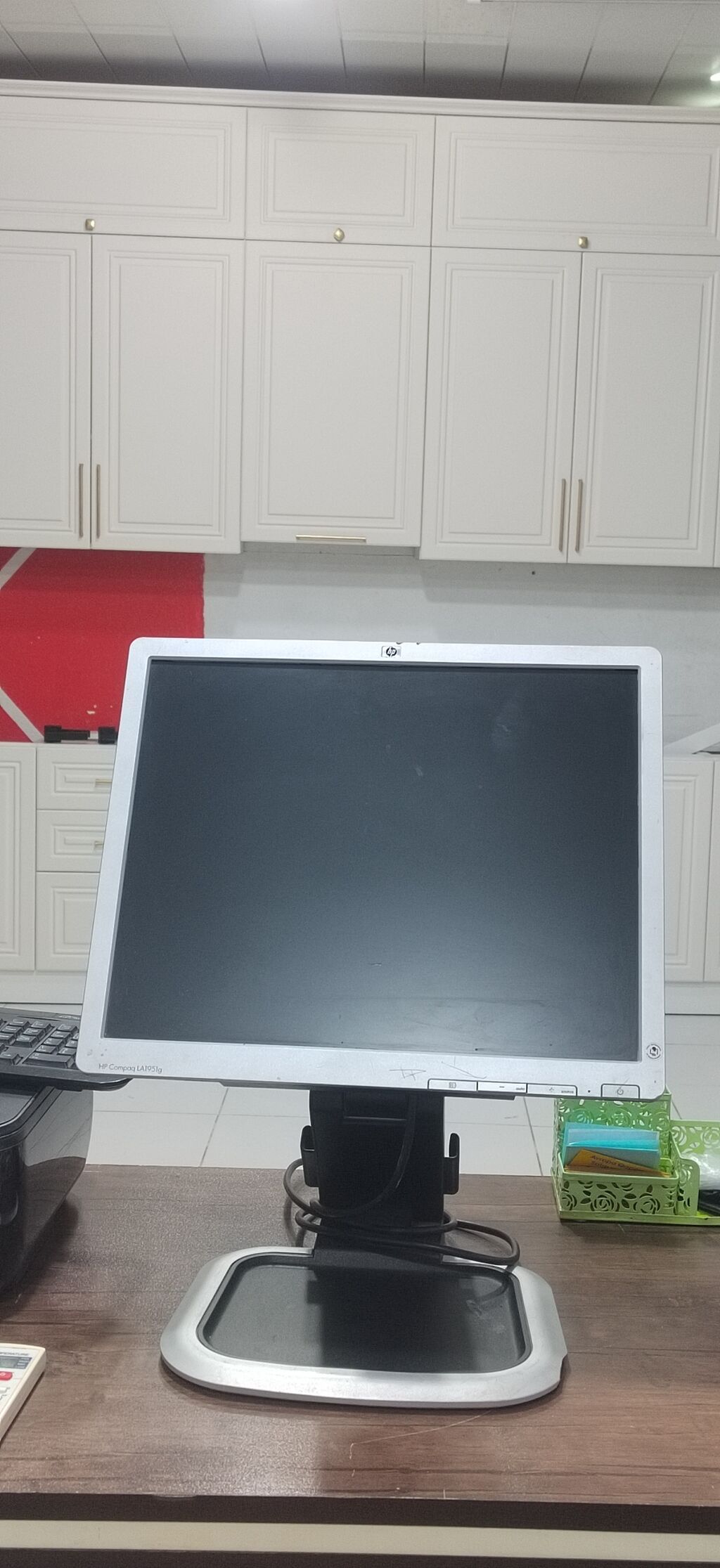 HP Compaq LA1951g LCD monitor + klaviatura və siçan dəsti - Ekran — Elektronika, Sumqayıt (2)