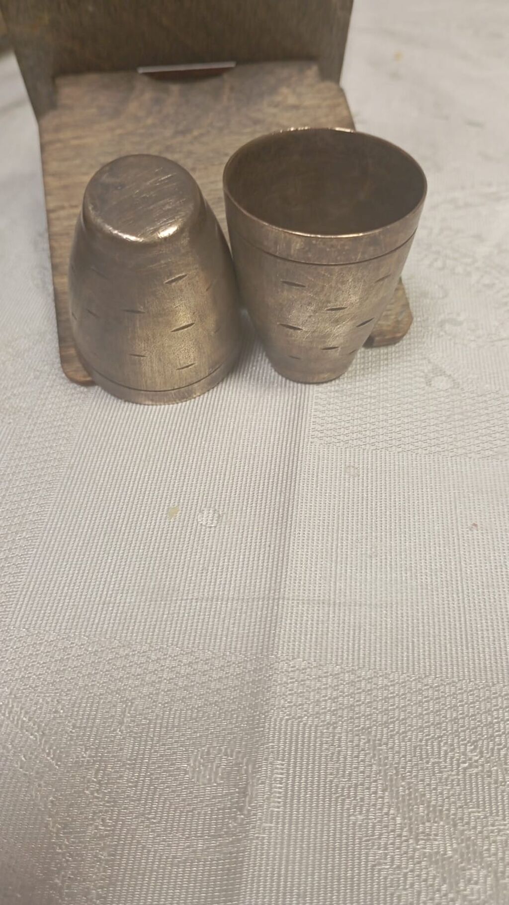 Misgər işi mis/nikellənmiş metal qab-qacaq dəsti - Şərq üslubunda — Qablar, Digah (5)