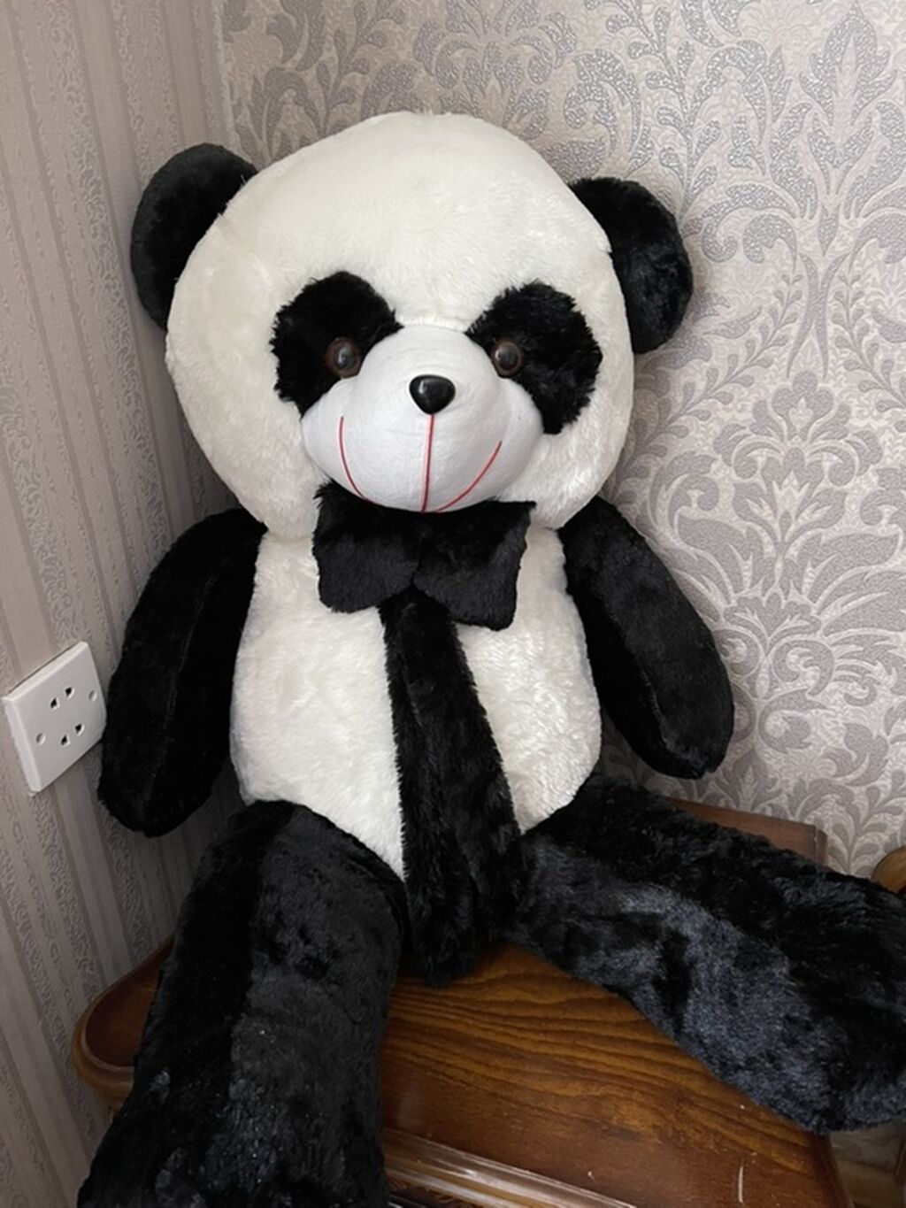 Böyük ölçülü yumşaq oyuncaq panda - Rəng: qara-ağ - Material: yumşaq — Yumşaq oyuncaqlar, Xırdalan (3)