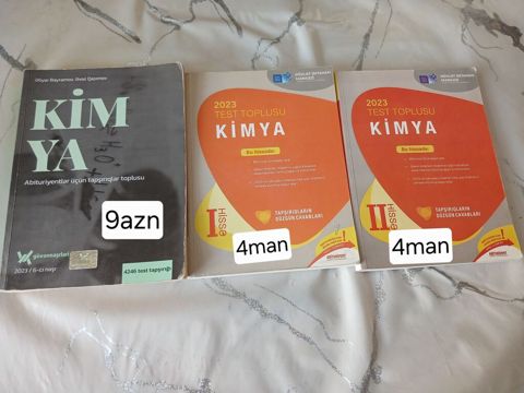 Məhsul: Kimya üzrə abituriyentlər üçün test toplusu kitabları Təsvir — Mehdiabad