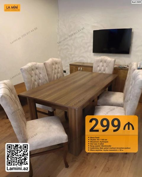 Masa Dəsti – La Mini Model: Masa dəsti (Kod: 3509) Ölçülər: 90 — Bakı