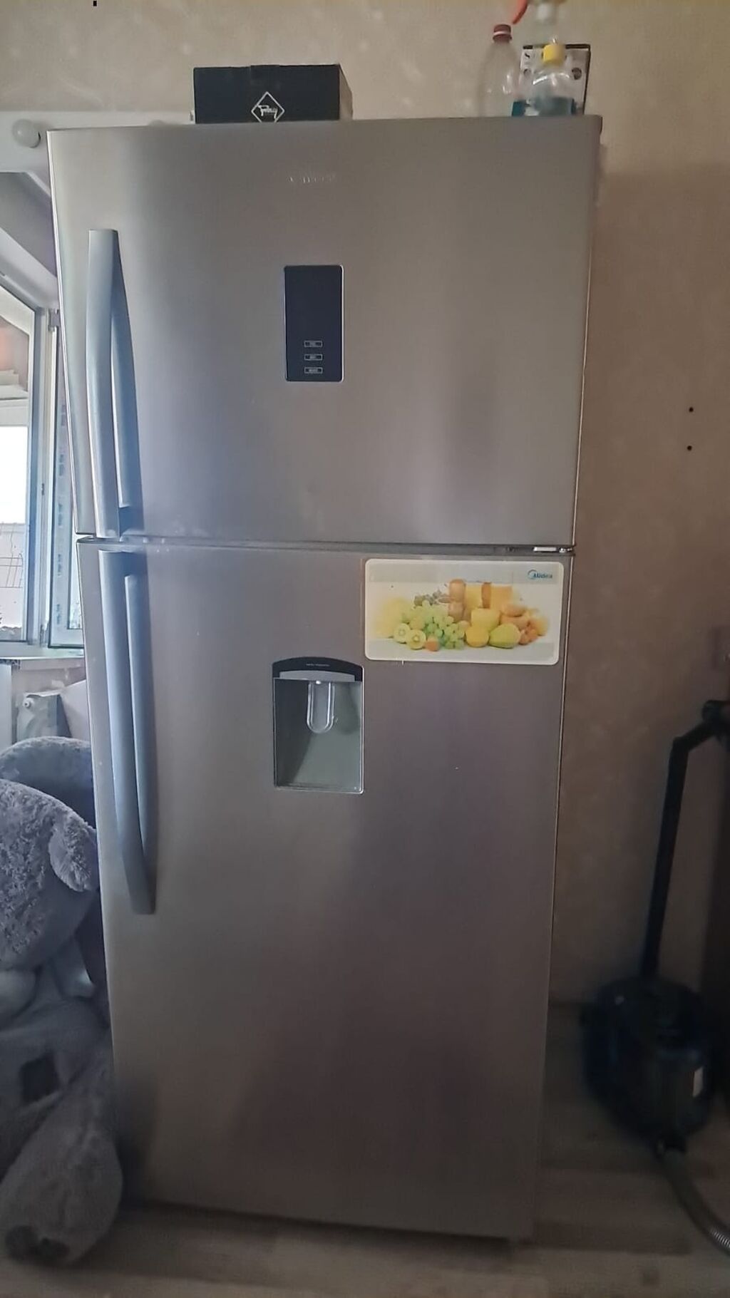 İşlənmiş 2 qapılı Midea Soyuducu Satılır, rəng - Gümüşü — Soyuducular, Xırdalan (2)