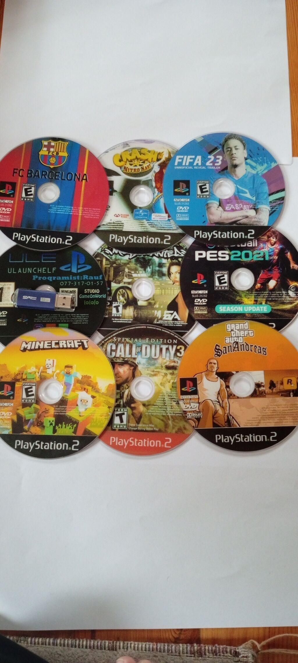 Sony PlayStation 2 Slim (PS2) oyun konsolu üstündə iki işlək pult 17 — Elektronika, Bakı (5)