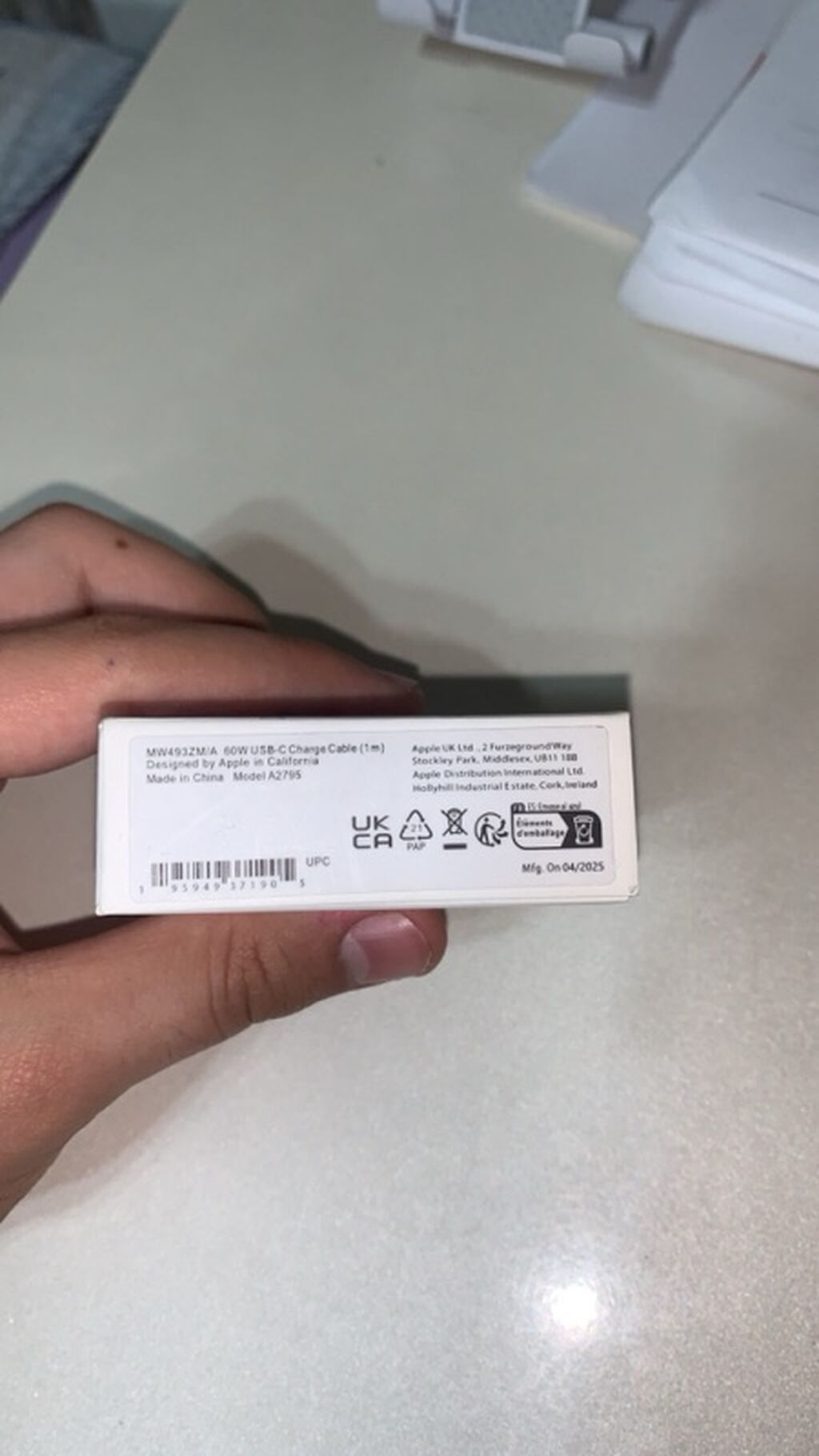 (Tam originam)Apple Usb‑c 60W Şarj Kabeli (1 m) - Model: A2795, kod — Elektronika, Bakı (3)