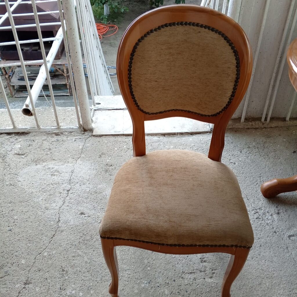 Yemək otağı dəsti – massiv ağacdan klassik üslub - Komplekt: 1 böyük — Mebel, Bakı (3)