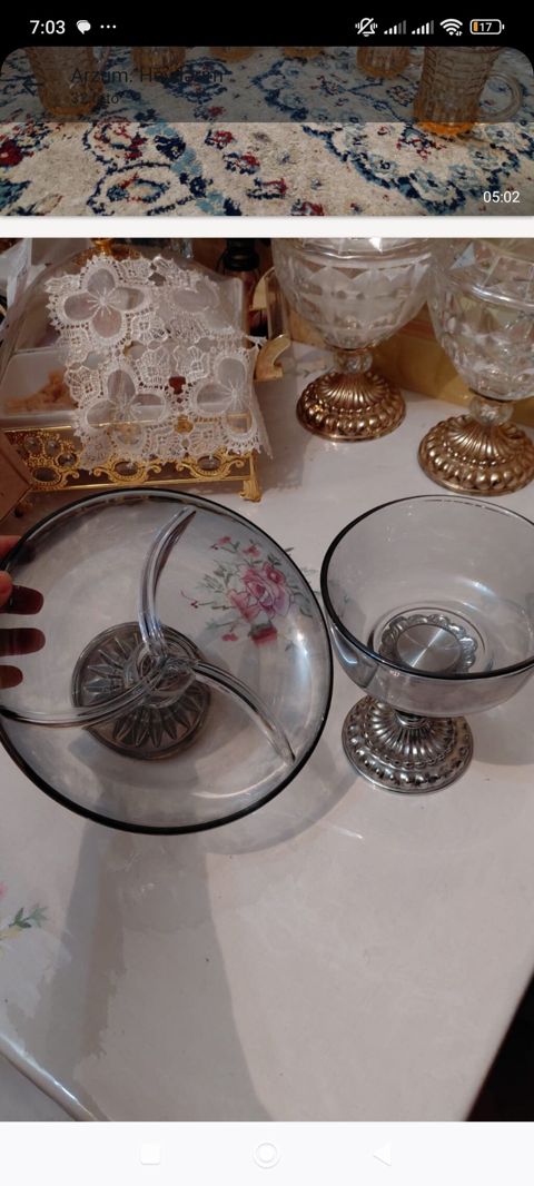 Tort və şiriniyyat qabı, rəng - Qara, Şüşə — Bakı