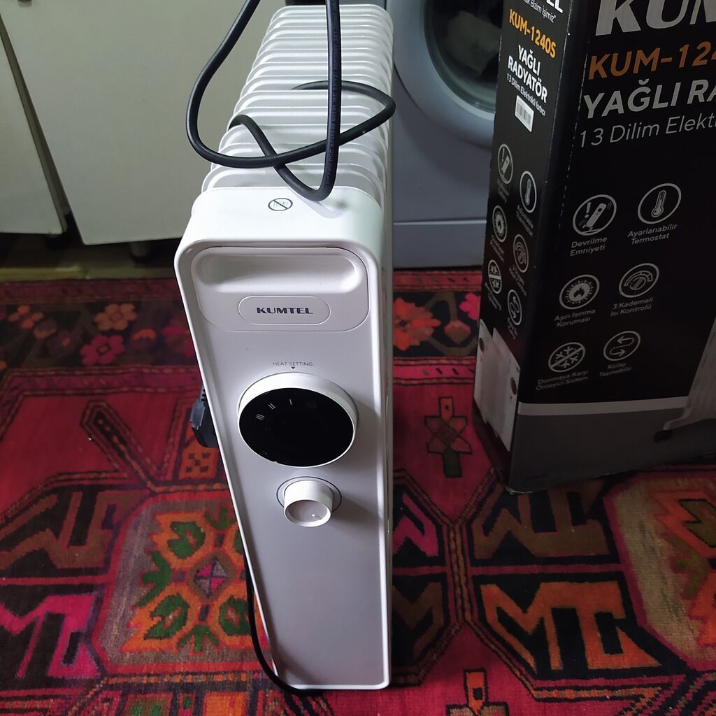 Kumtel KUM-1240S yağlı radiator istiçici - Güc: 2500 - Fins (dilim) — Elektronika, Bakı (6)