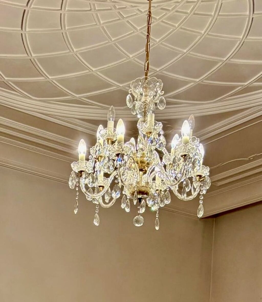 Çılçıraq, 10 və daha çox lampa, Xrustal — İşıqlandırma, Masazır (2)