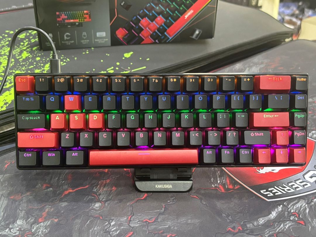 Jedel KL141 Mexaniki klaviatura Drinkey Red Switch (səssiz) — Elektronika, Bakı (12)