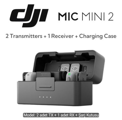 DJI Mic Mini 2 (2TX+1RX) + Charging case — Bakı