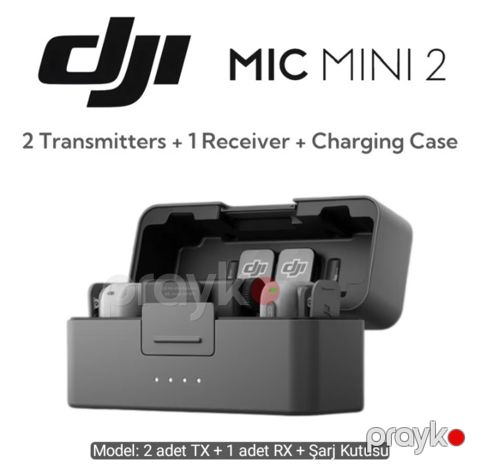 DJI Mic Mini 2 (2TX+1RX) + Charging case — Bakı