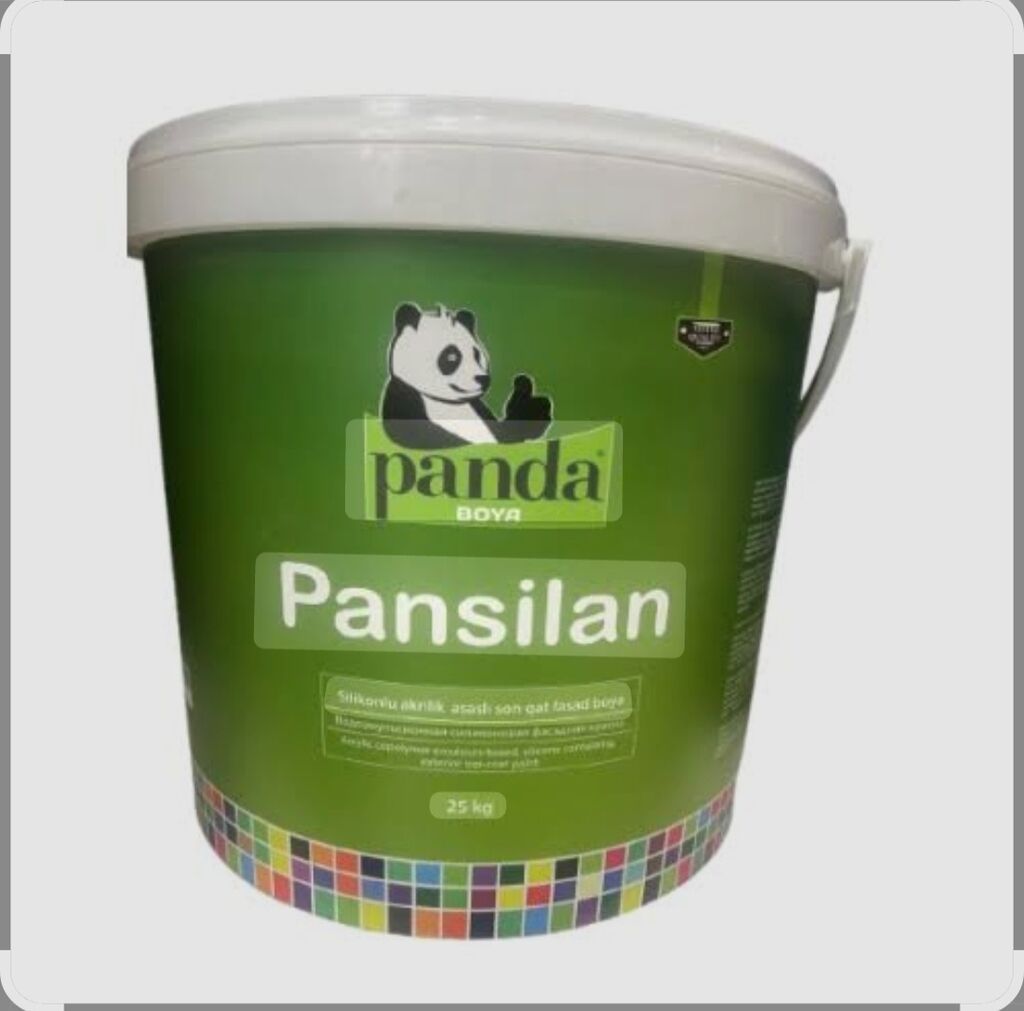 Silikonlu Fasad üçün boya, Panda, 25 kq, rəng - Ağ, Suya davamlı — Təmir və inşaat, Digah (2)