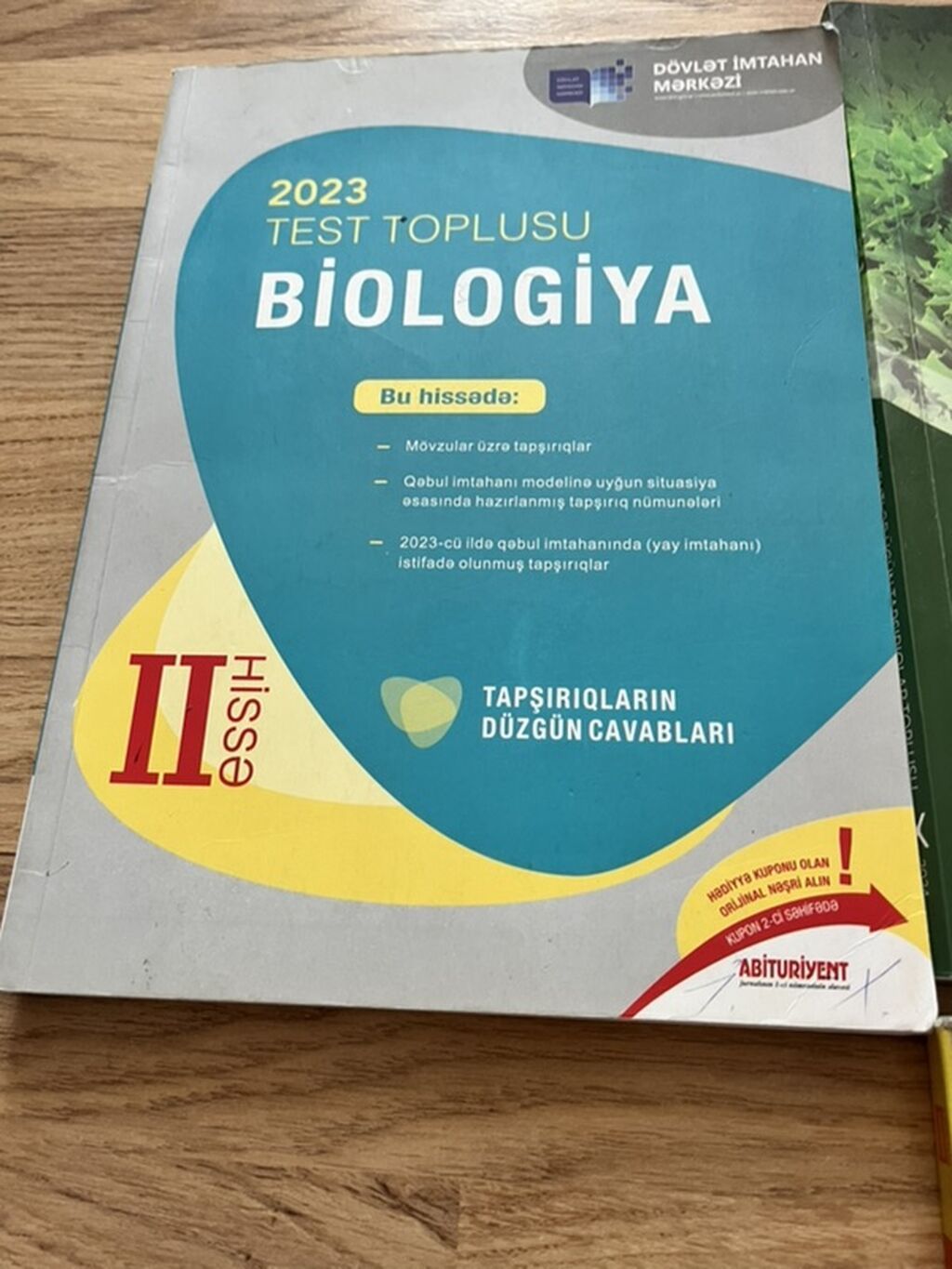 Məhsul: Abituriyentlər üçün Kimya və Biologiya test vəsaitləri paketi — Kitablar, Bakı (6)