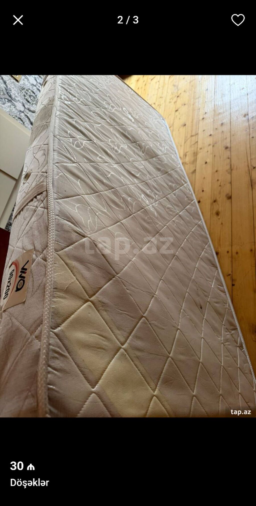 İşlənmiş, Ortopedik matras, Bir nəfərlik — Matraslar, Bərdə (2)