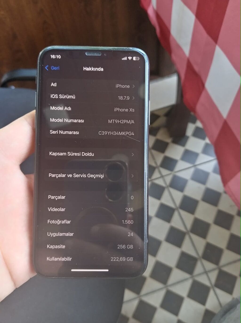 IPhone Xs, 256 GB, Qara, Face ID — Apple iPhone, Bakı (2)