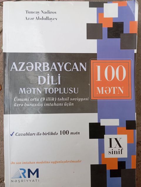 Məhsul: “Azərbaycan dili – Mətn toplusu (100 mətn)” kitabı Müəlliflər — Sumqayıt
