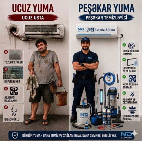 Kondisioner yuma xidməti — Bakı