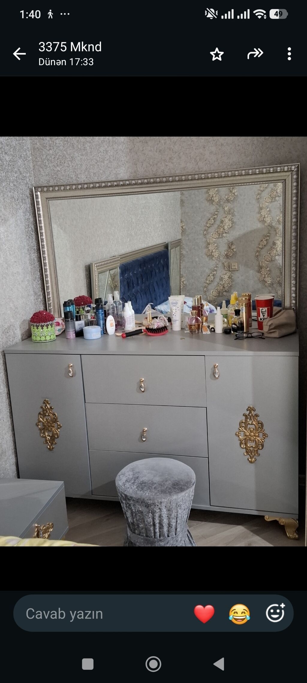 Yataq dəsti. 660 AZN. ideal vəziyyətdədi matras baza yoxdu sandlqca — Mebel, Bakı (3)