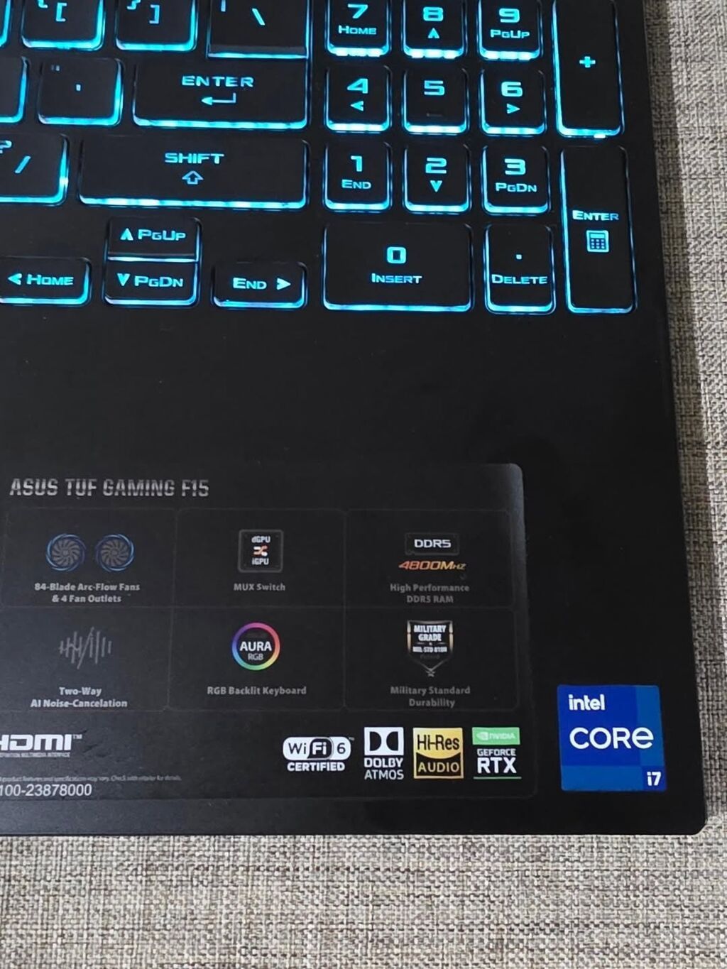 ASUS TUF Gaming F15 oyun noutbuku Texniki xüsusiyyətlər və imkanlar — Asus, Göyçay (4)