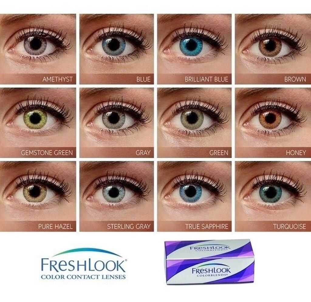 Rəngli kontakt linzalar dəsti Qab+Pinset+30ml su+linza cəmi 25 yox — Aksesuarlar, Bakı (9)