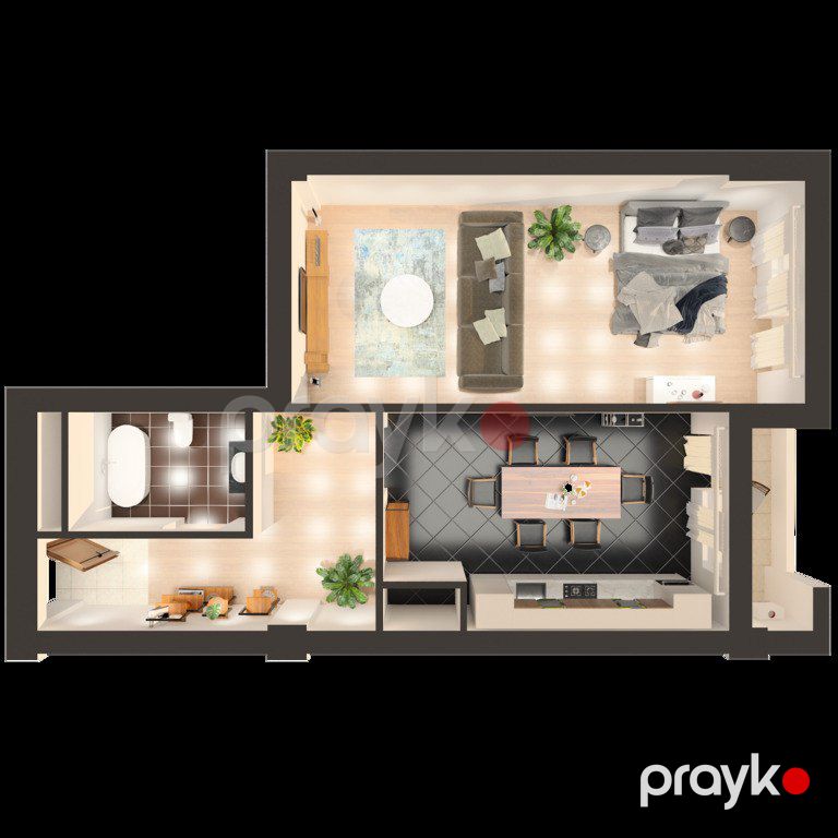 Satılır 2 otaqlı yeni tikili 50.5 m² — Mənzil, Bakı (9)